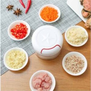 Processador Manual De Alimentos Triturador 2 Lâminas 200ml